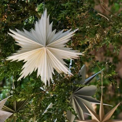 alinea Suspension De Noël|Décoration À Suspendre*Etoile à suspendre en papier D40cm - Blanc