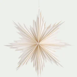alinea Suspension De Noël|Décoration À Suspendre*Etoile à suspendre en papier D40cm - Blanc