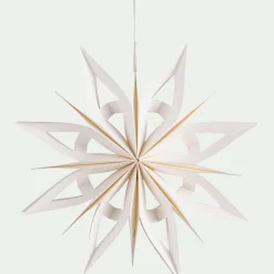 alinea Suspension De Noël|Décoration À Suspendre*Etoile à suspendre en papier D30cm - Blanc