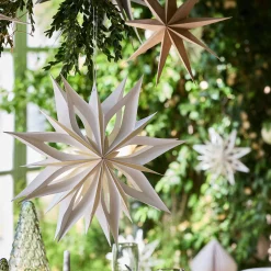 alinea Suspension De Noël|Décoration À Suspendre*Etoile à suspendre en papier D40cm - Blanc