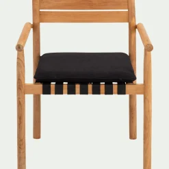 alinea Pouf Exterieur|Fauteuil De Jardin*Fauteuil de jardin à sangles en teck - Bois clair