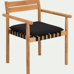 alinea Pouf Exterieur|Fauteuil De Jardin*Fauteuil de jardin à sangles en teck - Bois clair