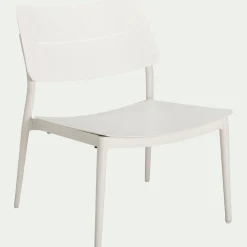 alinea Pouf Exterieur|Fauteuil De Jardin*Fauteuil de jardin en aluminium - Blanc