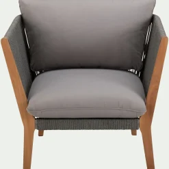 alinea Fauteuil De Jardin*Fauteuil de jardin en cordes - vésuve Gris