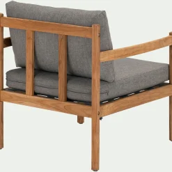 alinea Pouf Exterieur|Fauteuil De Jardin*Fauteuil de jardin en teck recyclé - gris