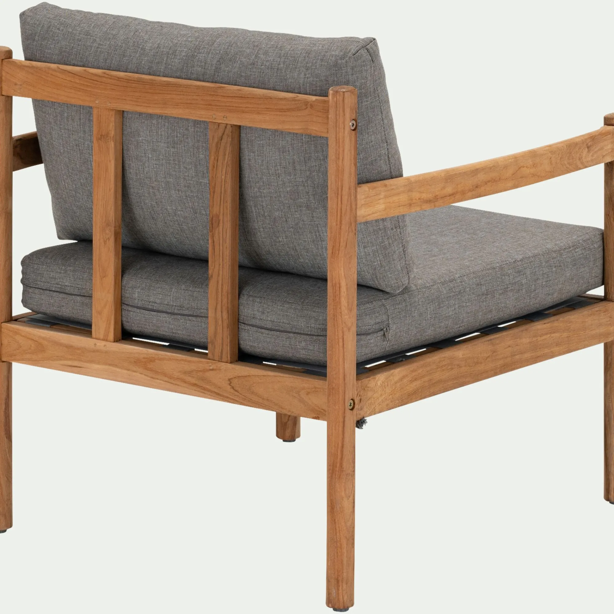 alinea Pouf Exterieur|Fauteuil De Jardin*Fauteuil de jardin en teck recyclé - gris