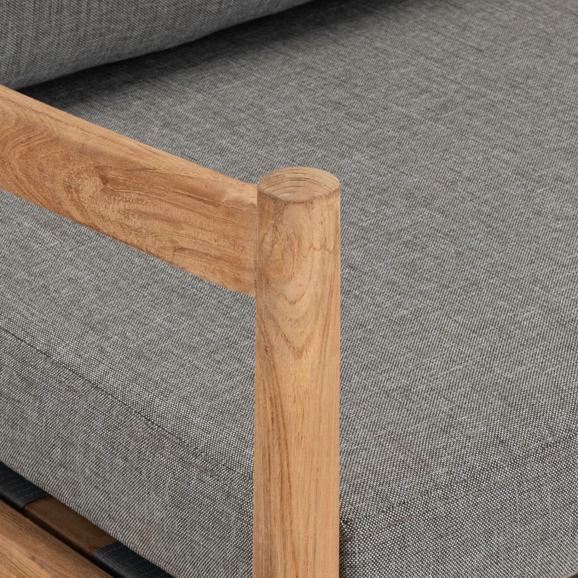 alinea Pouf Exterieur|Fauteuil De Jardin*Fauteuil de jardin en teck recyclé - gris