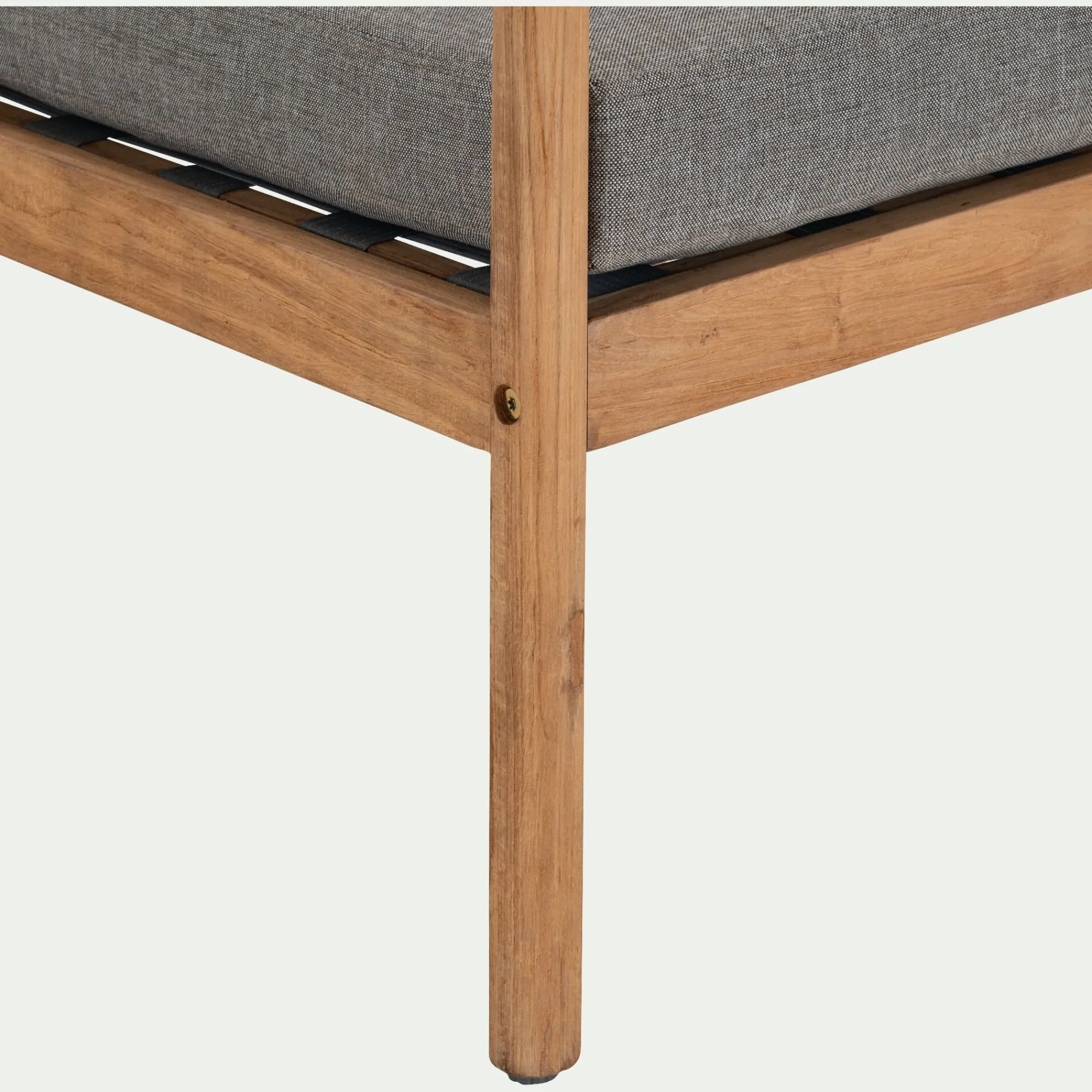 alinea Pouf Exterieur|Fauteuil De Jardin*Fauteuil de jardin en teck recyclé - gris