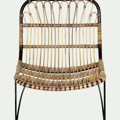 alinea Fauteuil*Fauteuil en rotin et métal Naturel