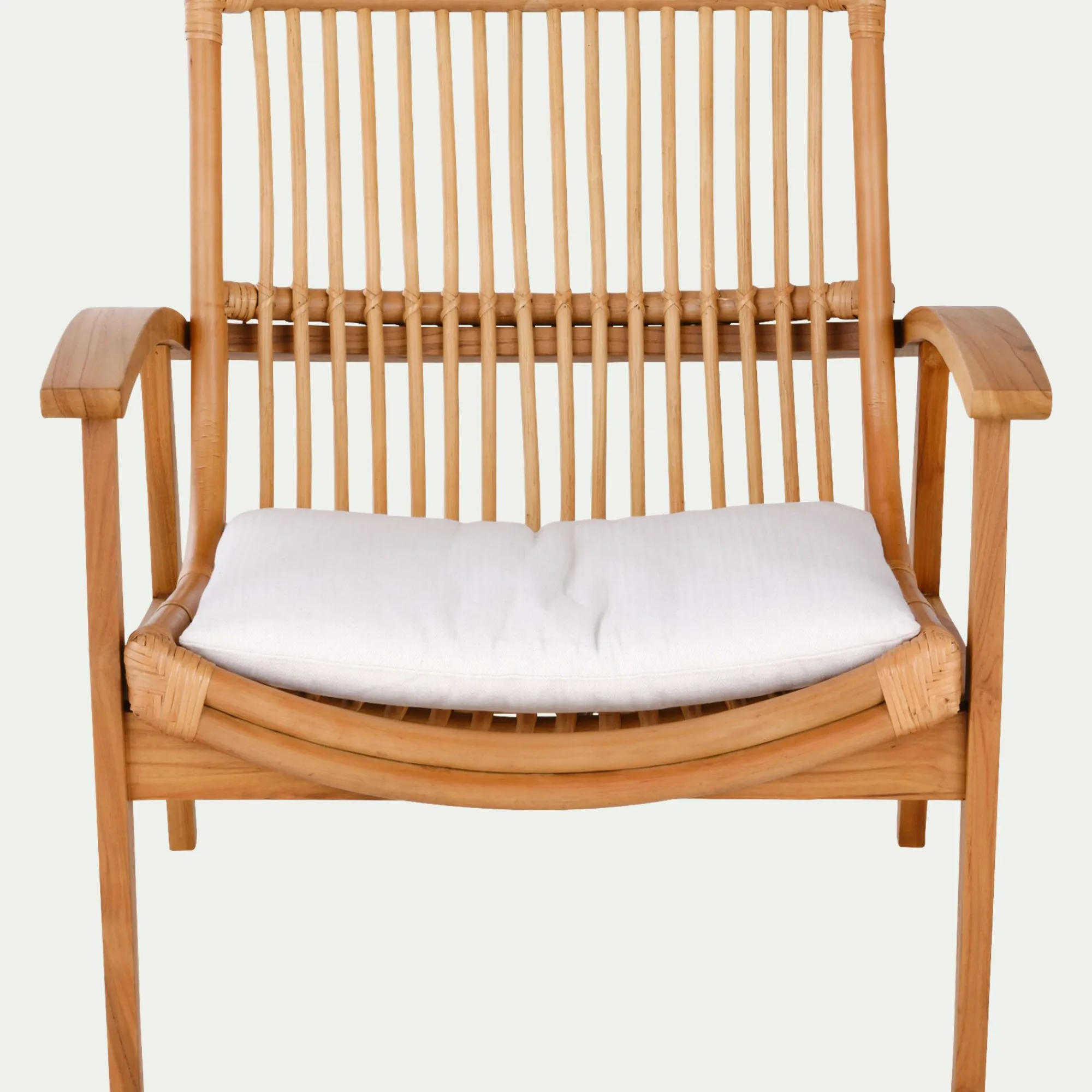 alinea Fauteuil*Fauteuil en teck et rotin - Naturel