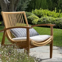 alinea Fauteuil*Fauteuil en teck et rotin - Naturel