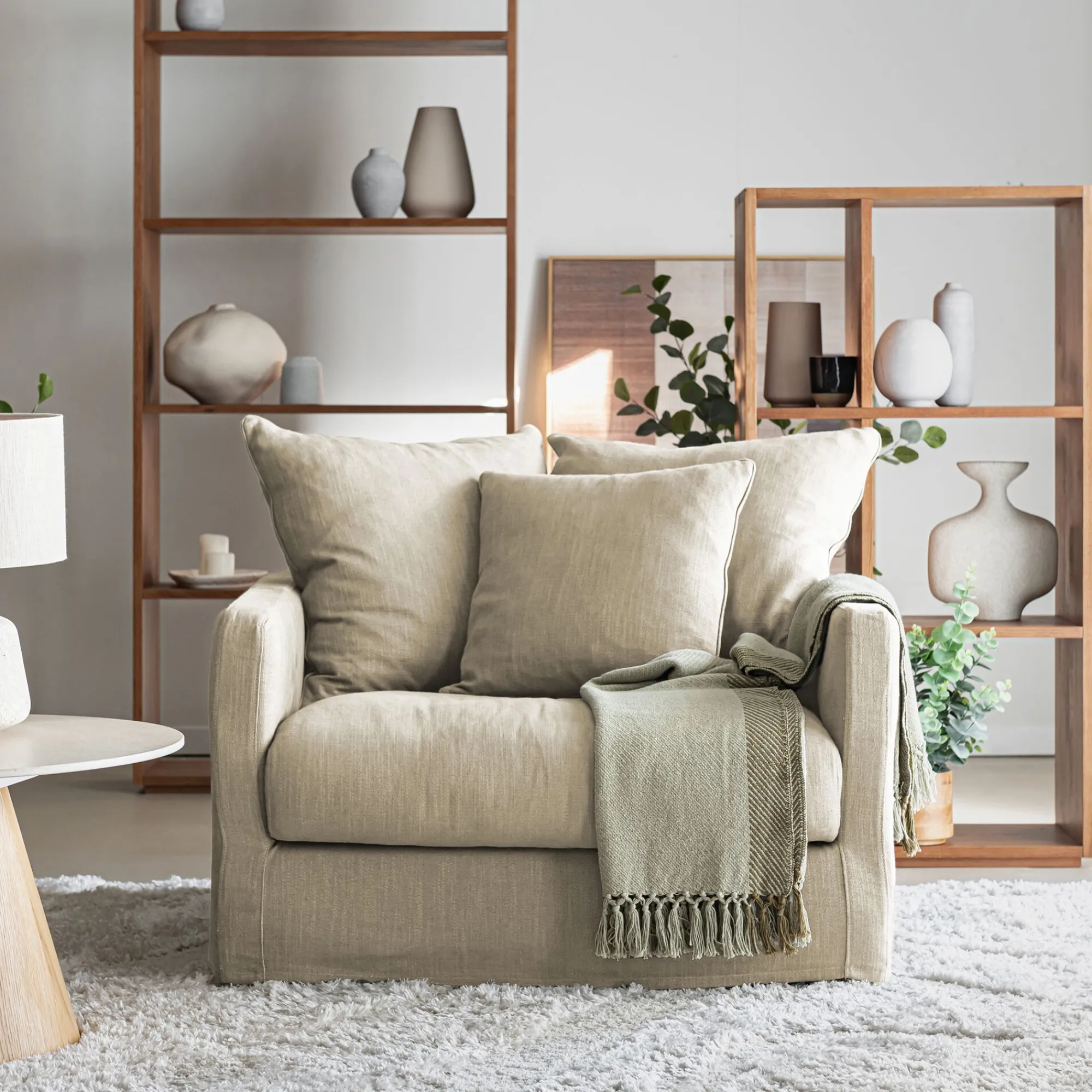 alinea Fauteuil*Fauteuil en tissu - alpilles Beige