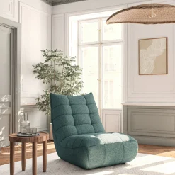 alinea Fauteuil*Fauteuil en tissu chenille - calaluna Bleu