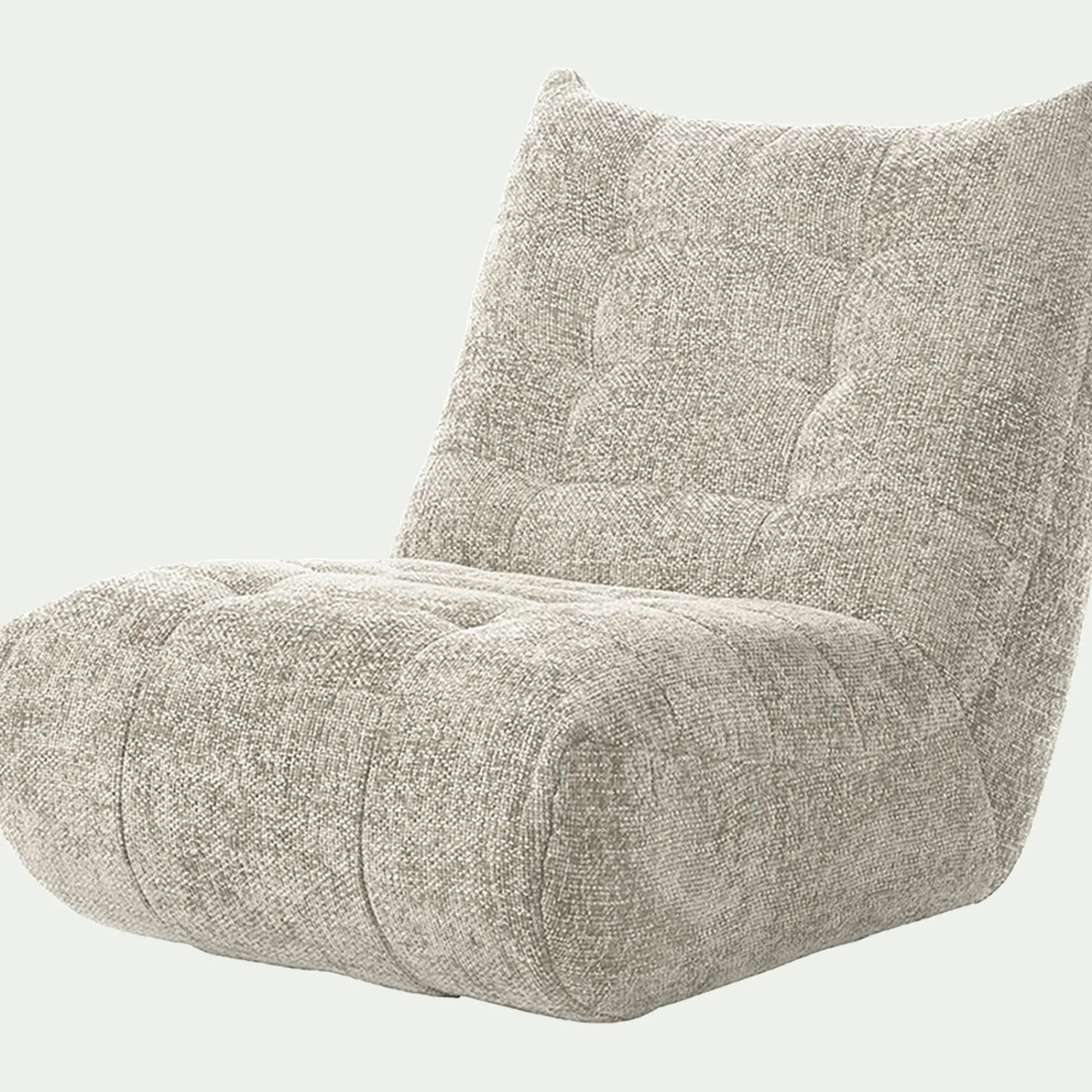 alinea Fauteuil*Fauteuil en tissu chenille - roucas Beige