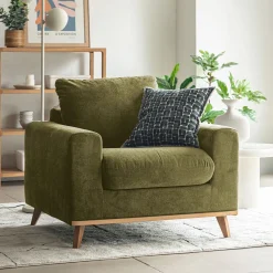 alinea Fauteuil*Fauteuil en tissu cosmo - kaki Vert