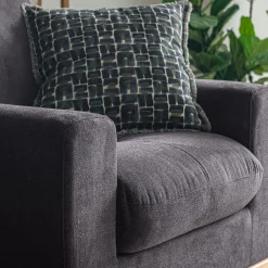 alinea Fauteuil*Fauteuil en tissu cosmo - Gris anthracite