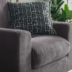 alinea Fauteuil*Fauteuil en tissu crown - restanque Gris