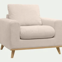alinea Fauteuil*Fauteuil en tissu crown - roucas Beige