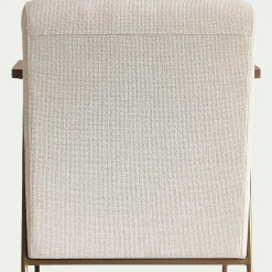 alinea Fauteuil*Fauteuil en velours - Beige