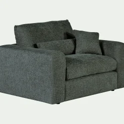 alinea Fauteuil*Fauteuil fixe en tissu chenille - calaluna Bleu