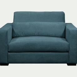 alinea Fauteuil|Petit Canapé*Fauteuil fixe en tissu Genesis 1,5 places - Bleu