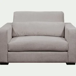 alinea Fauteuil|Petit Canapé*Fauteuil fixe en tissu Genesis 1,5 places - Gris