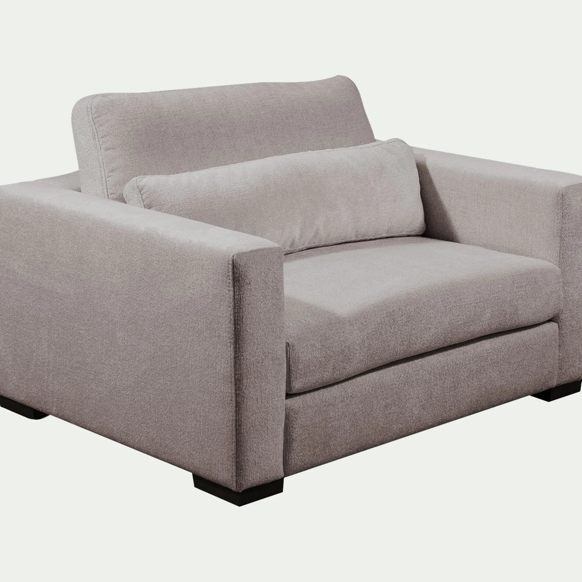 alinea Fauteuil|Petit Canapé*Fauteuil fixe en tissu Genesis 1,5 places - Gris