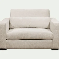alinea Fauteuil|Petit Canapé*Fauteuil fixe en tissu Genesis 1,5 places - Beige