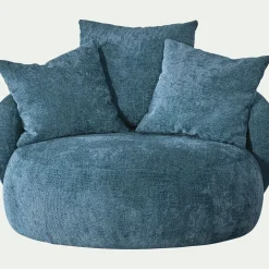 alinea Fauteuil*Fauteuil pivotant en tissu Genesis - Bleu