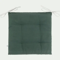 alinea Galette Chaise Exterieur*Galette de chaise de jardin en coton déperlant bicolore - Vert