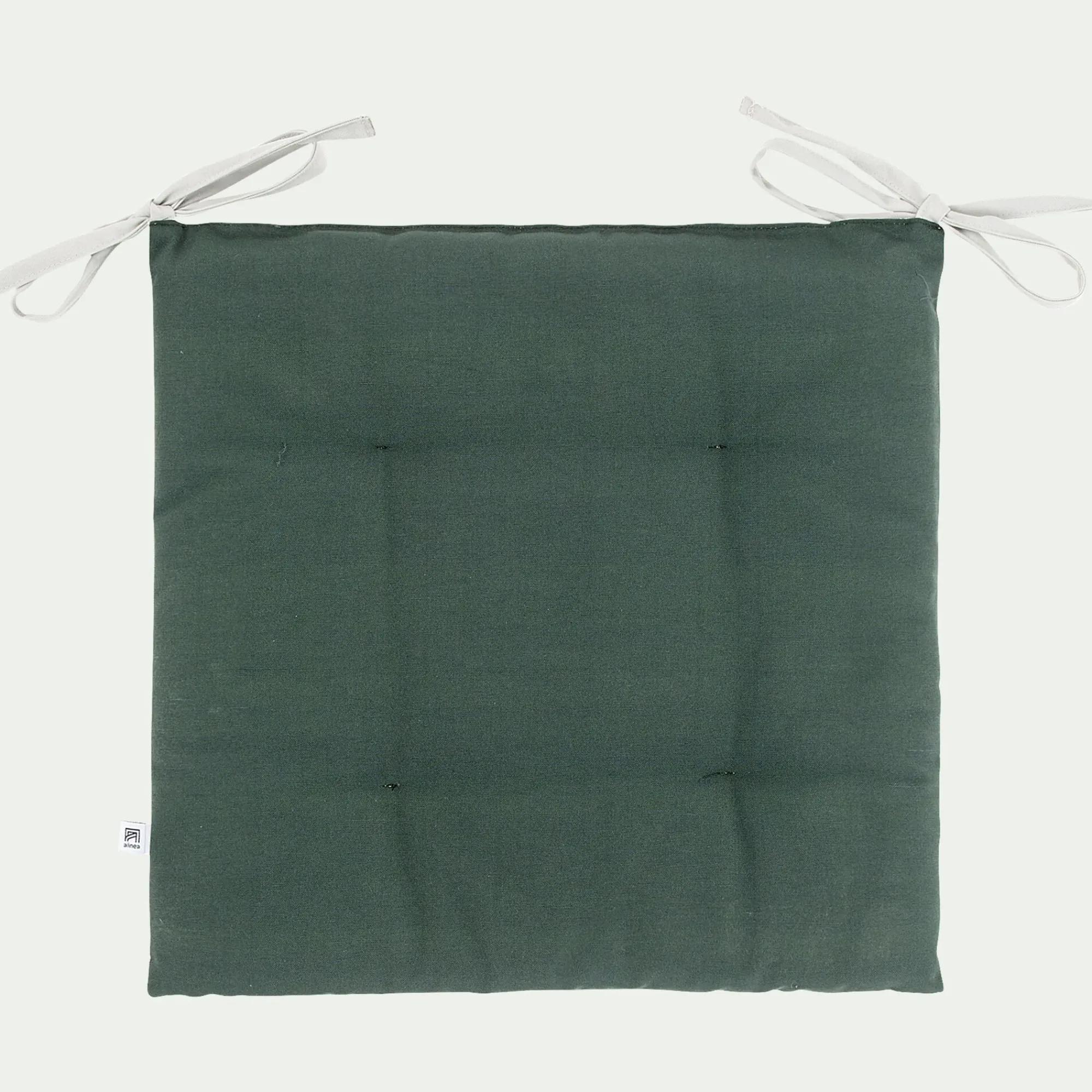 alinea Galette Chaise Exterieur*Galette de chaise de jardin en coton déperlant bicolore - Vert