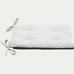 alinea Galette Chaise Exterieur*Galette de chaise de jardin en coton déperlant bicolore - Vert