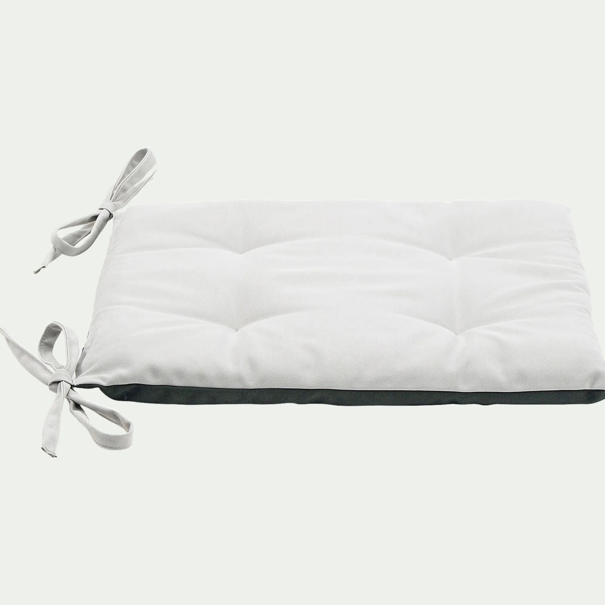 alinea Galette Chaise Exterieur*Galette de chaise de jardin en coton déperlant bicolore - Vert
