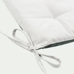 alinea Galette Chaise Exterieur*Galette de chaise de jardin en coton déperlant bicolore - Vert