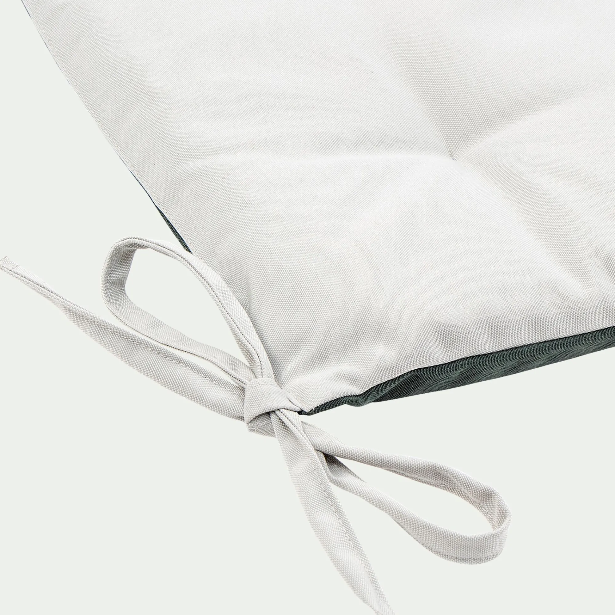 alinea Galette Chaise Exterieur*Galette de chaise de jardin en coton déperlant bicolore - Vert