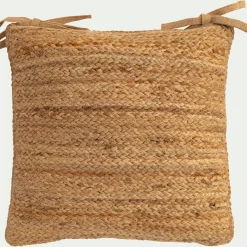 alinea Galette De Chaise*Galette de chaise en jute et coton 45x45cm - Naturel