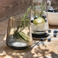 alinea Verre À Eau*Gobelet bas en verre sodo-calcique 44cl - Noir