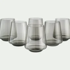 alinea Verre À Eau*Gobelet bas en verre sodo-calcique 44cl - Noir