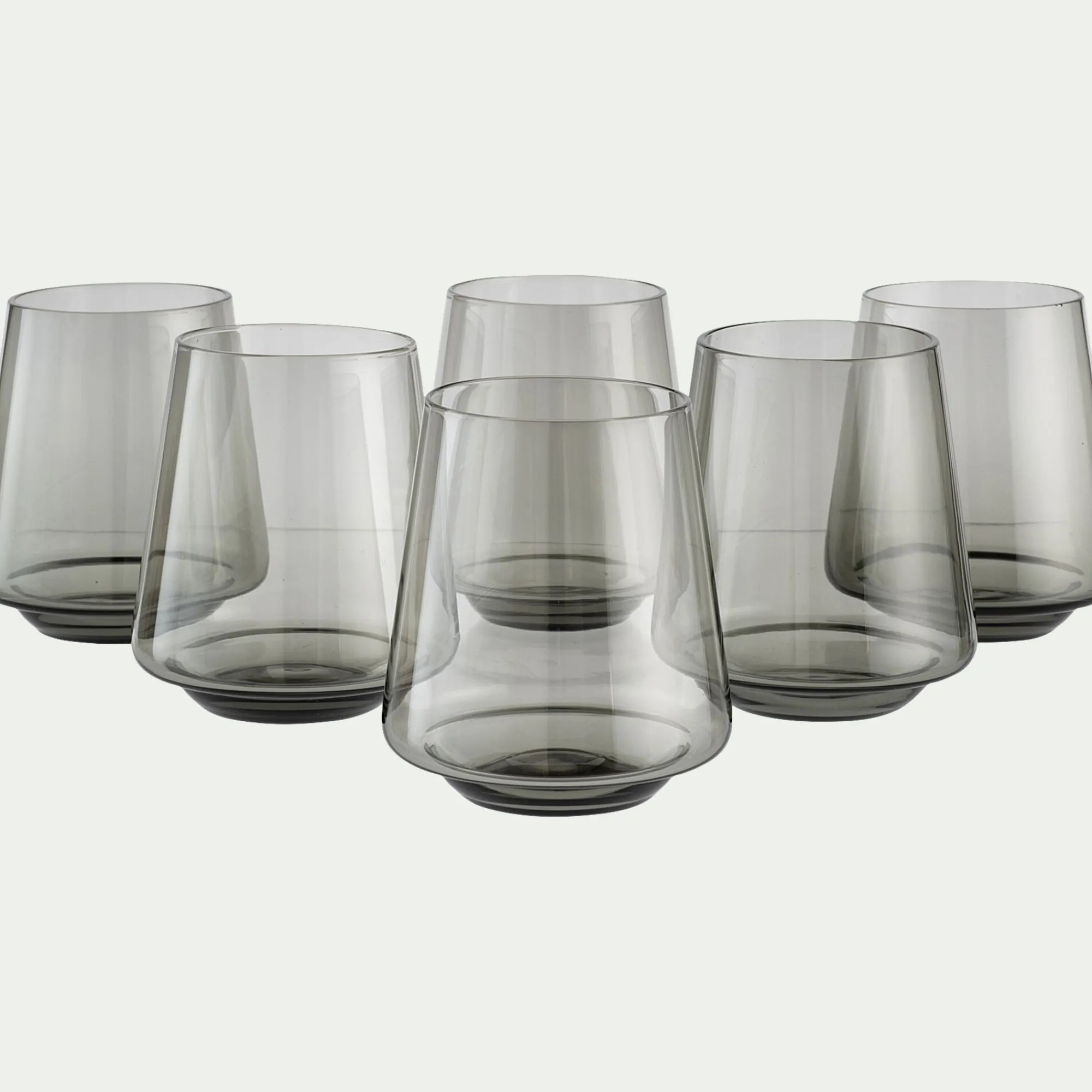 alinea Verre À Eau*Gobelet bas en verre sodo-calcique 44cl - Noir