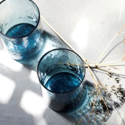 alinea Verre À Eau*Gobelet en verre 40cl - Bleu