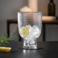 alinea Verre À Eau*Gobelet en verre martelé 33,5cl - Transparent