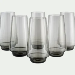 alinea Verre À Eau*Gobelet haut en verre sodo-calcique 46cl - Noir