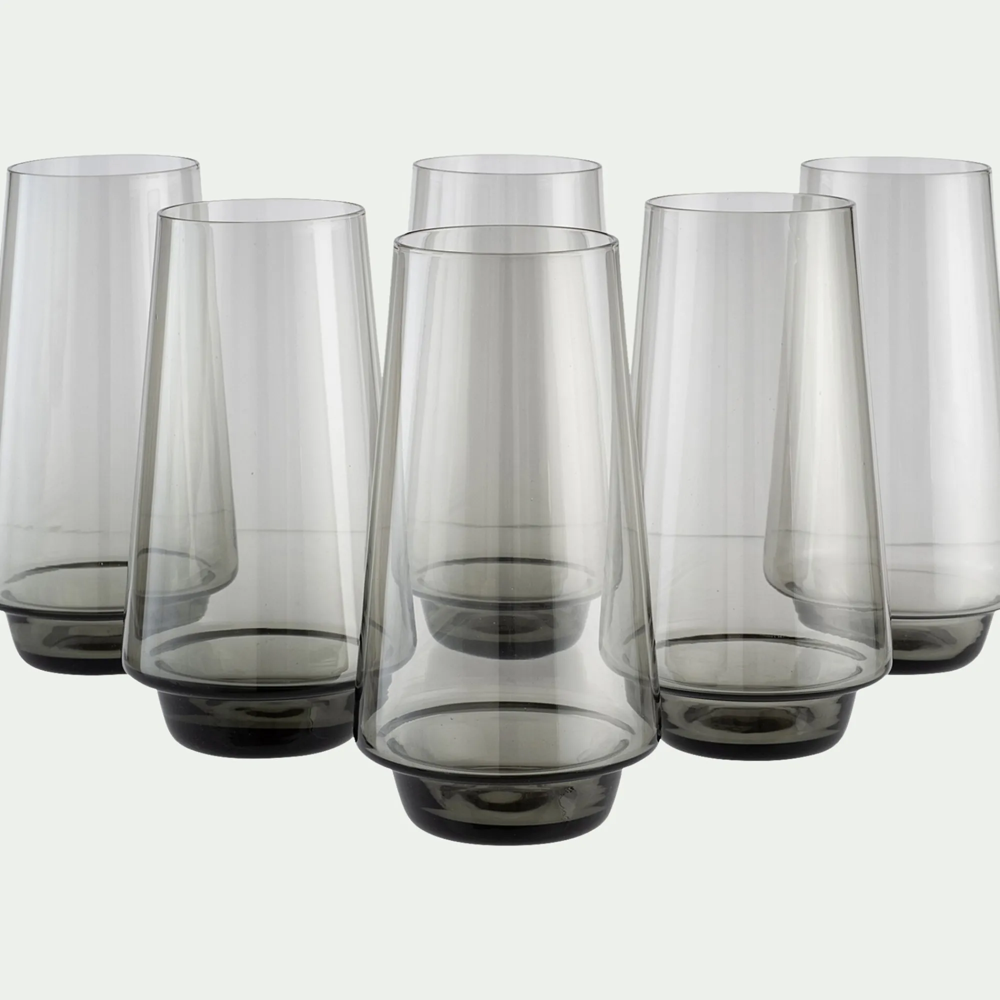 alinea Verre À Eau*Gobelet haut en verre sodo-calcique 46cl - Noir