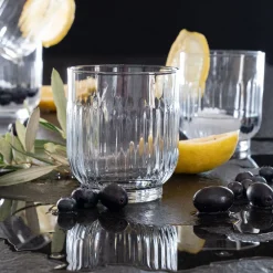 alinea Verre À Eau*Gobelet strié en verre sodo-calcique 33cl - Transparent