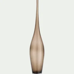 alinea Vase|Décoration À Poser*Grand vase en verre bullé H60cm - Marron