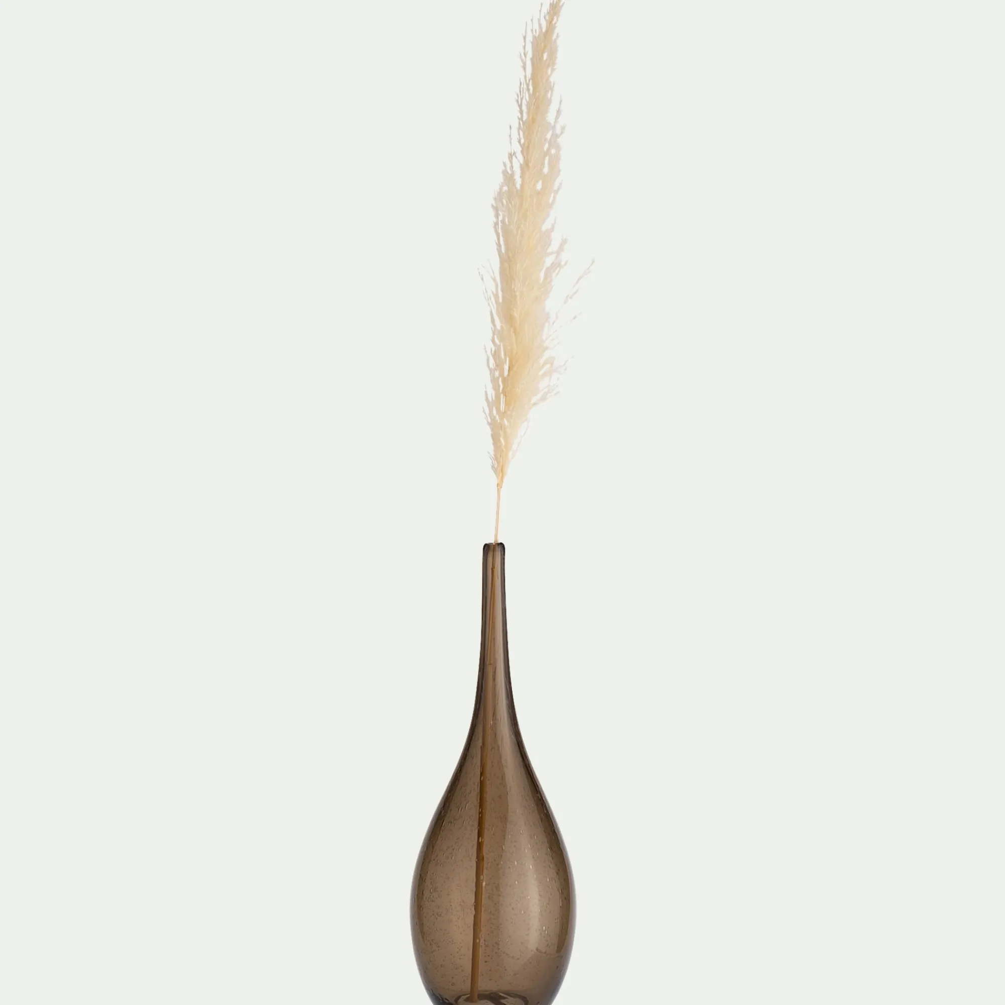 alinea Décoration À Poser|Vase*Grand vase en verre bullé H39cm - Marron
