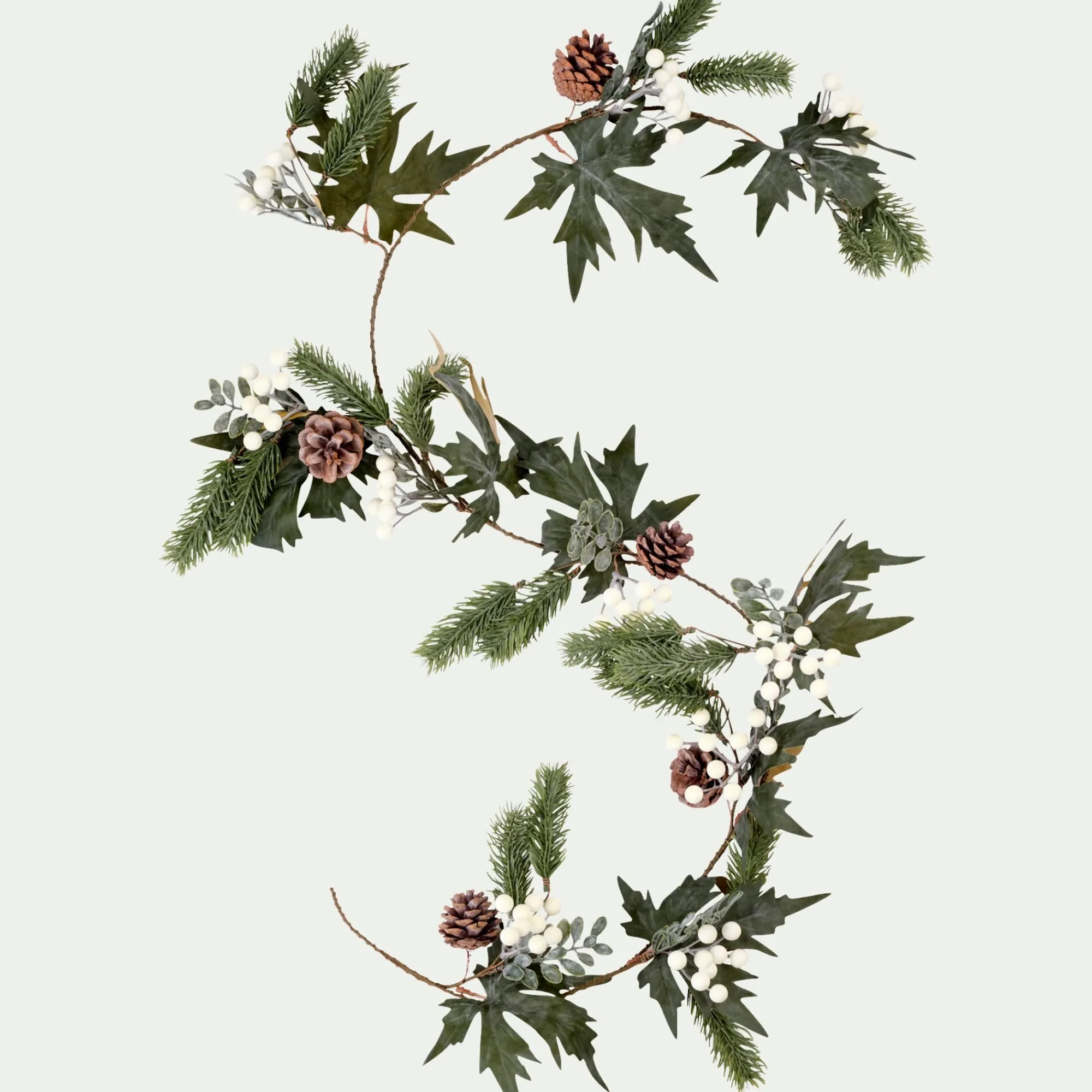 alinea Guirlande De Noël*Guirlande de Noël en feuilles et baies artificielles L140cm - Vert