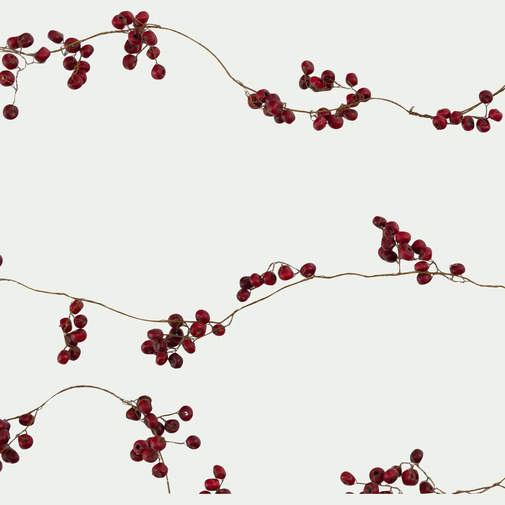 alinea Guirlande De Noël*Guirlande de Noël imitation baies s 183cm Rouge