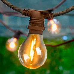 alinea Luminaire Exterieur|Guirlandes Lumineuses Extérieur*Guirlande électrique avec câble en jute 10 ampoules 8m - Naturel