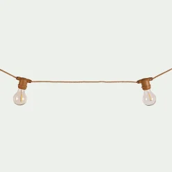 alinea Luminaire Exterieur|Guirlandes Lumineuses Extérieur*Guirlande électrique avec câble en jute 10 ampoules 8m - Naturel